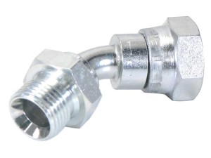 Adapter hydrauliczny 1/2'' BSP Męski x 1/2'' BSP Obrotowa żeńska 135° Swept Elbow S.12054