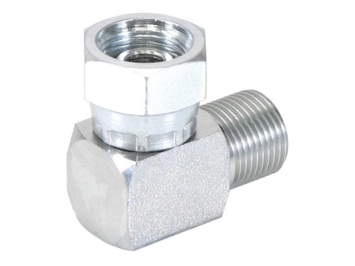 Adapter hydrauliczny 1/2'' BSP Męski x 1/2'' BSP Obrotowa żeńska 90° Kolanko kompaktowe S.4695 - Intertraktor