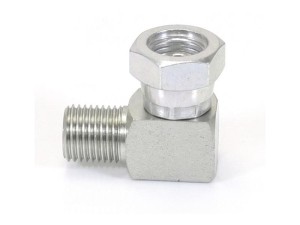 Adapter hydrauliczny 1/4'' BSP Męski x 1/4'' BSP Obrotowa żeńska 90° Kolanko kompaktowe S.12038