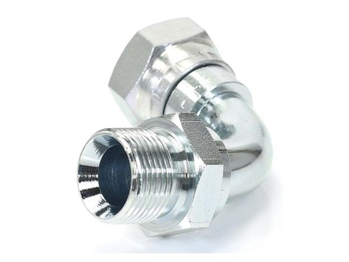 Adapter hydrauliczny 3/4'' BSP Męski x 3/4'' BSP Obrotowa żeńska 90° Swept Elbow S.12051 - Intertraktor