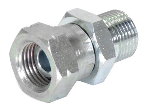 Adapter hydrauliczny 3/8'' BSP Męski x M16x1.50 Metryczny Obrotowa żeńska S.11971 - Intertraktor