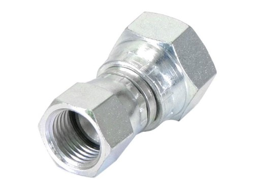 Adapter hydrauliczny 3/8'' BSP Obrotowa żeńska x 9/16'' JIC Obrotowa żeńska S.12007 - Intertraktor