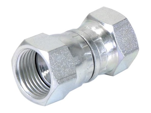 Adapter hydrauliczny 3/8'' BSP Obrotowa żeńska x 3/4'' JIC Obrotowa żeńska S.12008 - Intertraktor