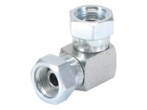 Adapter hydrauliczny 3/8'' BSP Obrotowa żeńska x 3/8'' BSP Obrotowa żeńska 90° Kolanko kompaktowe S.35118