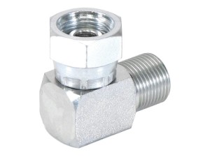 Adapter hydrauliczny 3/8'' BSP Męski x 3/8'' BSP Obrotowa żeńska 90° Kolanko kompaktowe S.4694