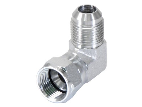 Adapter hydrauliczny 7/8'' JIC Męski x 7/8'' JIC Obrotowa żeńska 90° Kolanko kompaktowe S.35083 - Intertraktor