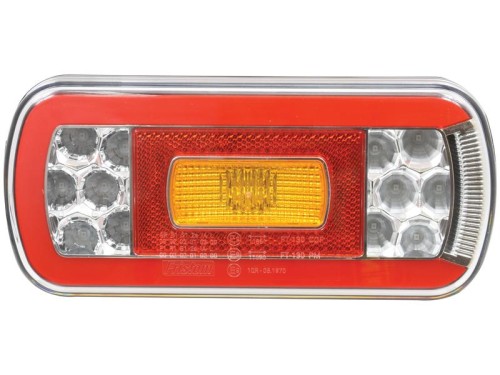 LED Lampa zespolona, Funkcje: 6, Hamulec / Tylna / Kierunkowskaz / Przeciwmgielna / Tablica Rejestracyjna / Odblask, Lewa/Prawa, 12-24V S.143046 - Intertraktor
