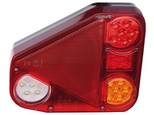 LED Lampa zespolona, Funkcje: 4, Hamulec / Tylna / Obrysowa / Cofania, prawa, 12-24V S.113374