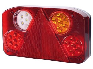LED Lampa zespolona, Funkcje: 5, Hamulec / Tylna / Obrysowa / Przeciwmgielna / Cofania, prawa, 12-24V S.113377