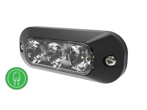 Lampa Ostrzegawcza LED, 3 LED-y, Kolor światła: zielony S.164694