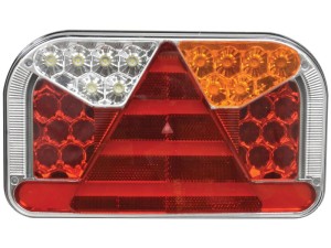 LED Lampa zespolona, Funkcje: 7, Hamulec / Tylna / Kierunkowskaz / Przeciwmgielna / Cofania / Tablica Rejestracyjna / Odblask, prawa, 12-36V S.143045