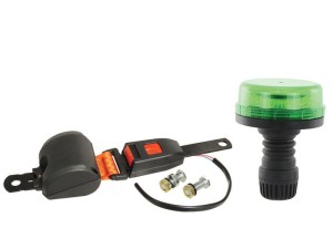 LED Zestaw lampy ostrzegawczej zielonej i pas biodrowy, Interference: Class 3, Mocowana na trzpień, 12/24V S.165464