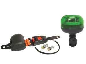 LED Zestaw lampy ostrzegawczej zielonej i pas biodrowy, Interference: Class 1, Mocowana na trzpień, 12/24V S.165465