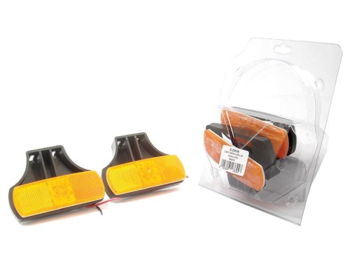 LED Lampa obrysowa boczna, Lewa/Prawa, 12/24V S.23624 - Intertraktor