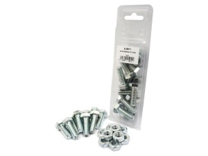 Zestaw śrub metrycznych, M10x30mm (DIN 933, DIN 934) Wytrzymałość na rozciąganie: 8.8. S.5911