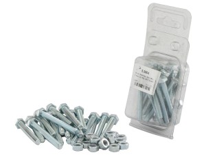 Zestaw śrub metrycznych, M6x50mm (DIN 933, DIN 934) Wytrzymałość na rozciąganie: 8.8. S.5904