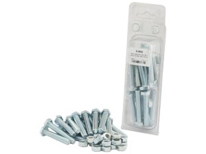 Zestaw śrub metrycznych, M8x50mm (DIN 933, DIN 934) Wytrzymałość na rozciąganie: 8.8. S.5908