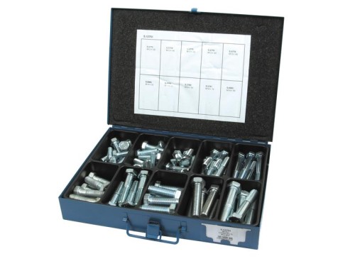 Asortyment metrycznych śrub i kompletów śrubowych, M12 -16 (DIN 931/933) 92 szt Metalpak S.12751 - Intertraktor