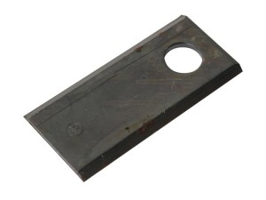 Nożyk - Płaskie ostrze, górna krawędź ostra - 103 x 48x4mm - Otwór Ø19mm - Lewa/Prawa - Zastępuje Fella, JF, Stoll Zastępuje: 122331 S.79607