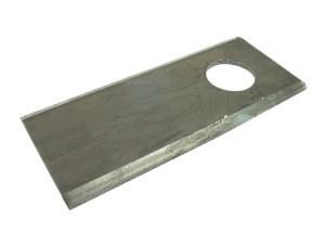 Nożyk - Płaskie ostrze, górna krawędź ostra - 108 x 48x3mm - Otwór Ø21mm - Lewa/Prawa - Zastępuje Galfre, Marangon, Morra, New Holland Zastępuje: 108D STRAIGHT S.77079