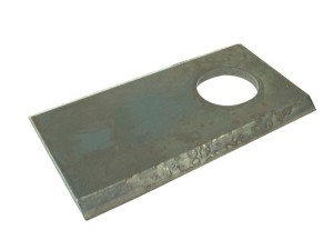 Nożyk - Płaskie ostrze, górna krawędź ostra - 117 x 42x4.5mm - Otwór Ø18.25mm - Lewa/Prawa - Zastępuje Hesston Zastępuje: FR152327 S.27441