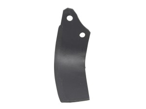 Nóż do glebogryzarki Zakrzywiony prawa strona 80x6mm Wysokość: 195mm. odległość pomiedzy otworami: 56mm. Otwór Ø: 14.5mm. Zastępuje Maschio Zastępuje: 02108432 S.74767