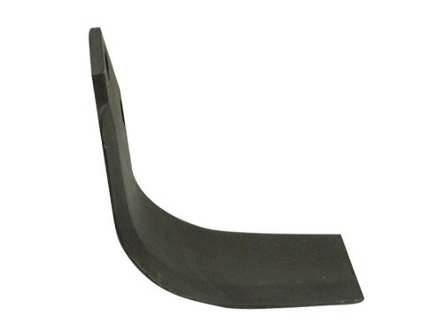 Nóż do glebogryzarki Zakrzywiony prawa strona 80x7mm Wysokość: 195mm. odległość pomiedzy otworami: 57mm. Otwór Ø: 14.5mm. Zastępuje Breviglieri, Celli Zastępuje: 20322 S.77355 - Intertraktor