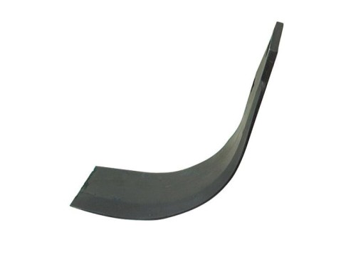 Nóż do glebogryzarki Zakrzywiony lewa 80x7mm Wysokość: 205mm. odległość pomiedzy otworami: 57mm. Otwór Ø: 13.5mm. Zastępuje Breviglieri, Howard Zastępuje: 9948 S.77226 - Intertraktor