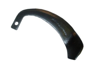 Nóż do glebogryzarki Zakrzywiony lewa. Szerokość: 25mm, Wysokość: 220mm, Otwór Ø: 12mm. Zastępuje Yanmar S.70555