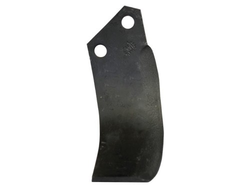 Nóż do glebogryzarki Zakrzywiony lewa 70x7mm Wysokość: 187mm. odległość pomiedzy otworami: 46mm. Otwór Ø: 14.5mm. Zastępuje Sovema Zastępuje: 900111004 S.72254 - Intertraktor