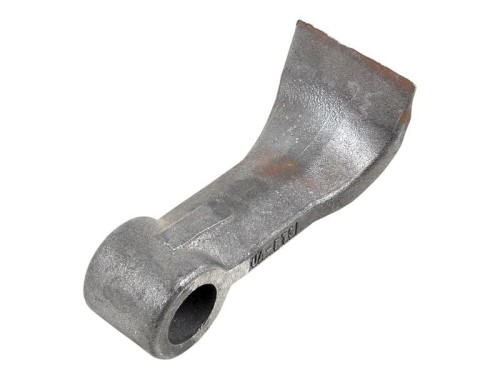 Nóż bijakowy, Szerokość górna: 37mm, Szerokość podstawy: 60mm, Otwór Ø: 26mm, Promień 125mm - Zastępuje McConnel Zastępuje: 7390276 S.59740 - Intertraktor