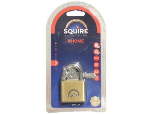 Squire Solid Brass Lion Range Padlock - Key Alike - mosiądz, Szerokość: 39.5mm (Stopień bezpieczeństwa: 3) S.164761 - Intertraktor