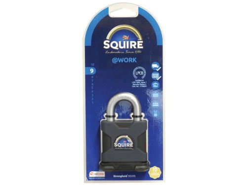 Squire Stronghold Padlock - Key Alike - Hardened Stal, Szerokość: 50mm (Stopień bezpieczeństwa: 9) S.164813 - Intertraktor