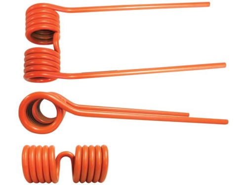 Palec sprężysty - Lewa/Prawa - Długość:375mm, Szerokość:145mm, Ø10.5mm - Zastępuje Claas, Bautz Zastępuje: 9569070 S.22838 - Intertraktor
