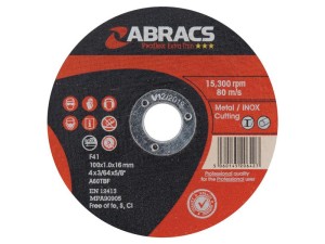 Tarcza Metall Ø100 x 1 x 16mm A60TBF S.164805