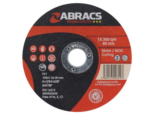 Tarcza Metall Ø100 x 1 x 16mm A60TBF S.164805 - Intertraktor