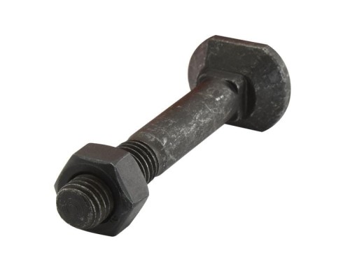 Prostokątny wkręt z łbem sześciokątnym i nakrętką - M12 x 90mm, Wytrzymałość na rozciąganie 12.9 (5 szt agropak) S.21477 - Intertraktor
