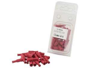 Końcówka Na Kabel, Double Grip - Żeński, 4.0mm, Czerwony (0.5 - 1.5mm) (agropak 25 szt) S.163582