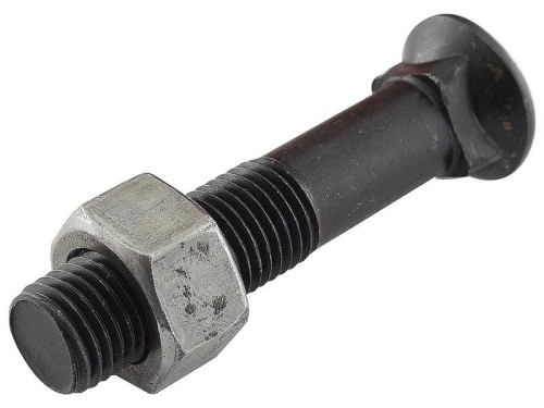 Śruba z nakrętką - M12 x 100mm, Wytrzymałość na rozciąganie 8.8 (25 szt Kartonik) S.78737 - Intertraktor