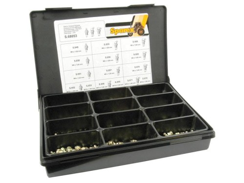 Smarowniczka - M6, M8, M10 zacisk (Compak 280 szt) S.68053 - Intertraktor