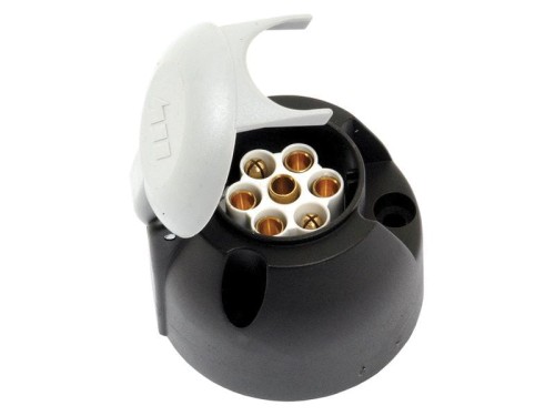 Socket - 7 pin - Caravan - Plastik S.21391 - Intertraktor