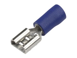 Końcówka na Kabel, Double Grip - Żeński, 6.3mm, Niebieska (1.5 - 2.5mm) S.163559