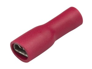 Końcówka Na Kabel, Double Grip - Żeński, 6.3mm, Czerwony (0.5 - 1.5mm), (Bag S.163550