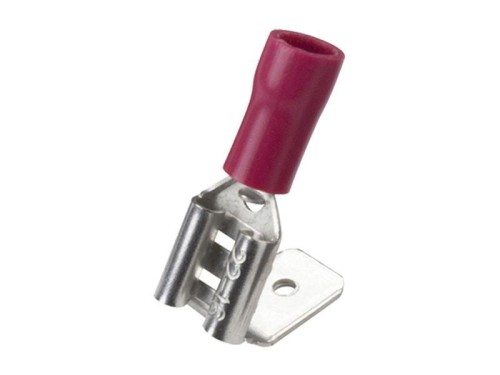 Końcówka na Kabel, Double Grip - Female Spade with Male Branch, 6.3mm, Czerwony (0.5 - 1.5mm) S.163551 - Intertraktor