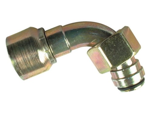 Parker Metryczny Wkłąd węża 1/4'' x M18 x 1.50 (10S) Żeński 90° Złączka kątowa wzmocniona S.3431804 - Intertraktor
