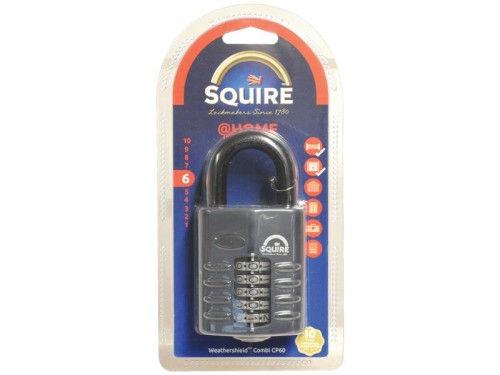 Squire Recodable CP Combination Padlock - Die Cast, Szerokość: 60mm (Stopień bezpieczeństwa: 6) S.114326 - Intertraktor