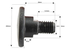 Śruba nożyka- M10x28mm - Zastępuje Kidd, Kuhn, Vicon Zastępuje: 56150100K S.78372