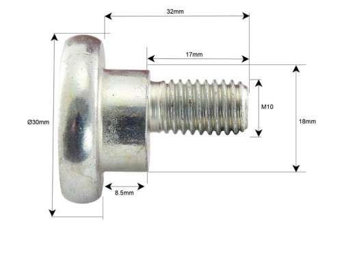 Śruba nożyka- M10x32mm - Zastępuje Vicon Zastępuje: 81160k S.78397 - Intertraktor
