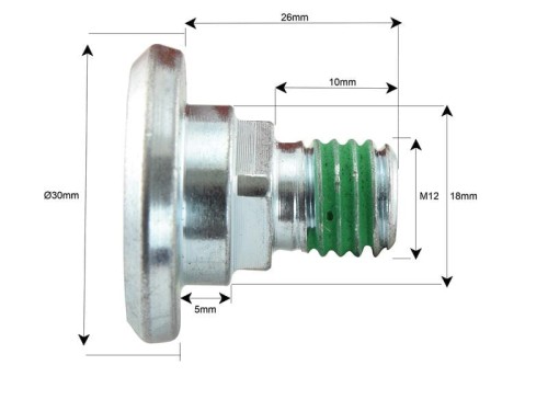Śruba nożyka- M12 x26mm - Zastępuje Fella Zastępuje: 426887 S.21611 - Intertraktor
