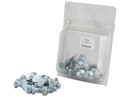 Śruba z nakrętką - M12 x 35mm, Wytrzymałość na rozciąganie 8.8 (12 szt agropak) S.27554 - Intertraktor